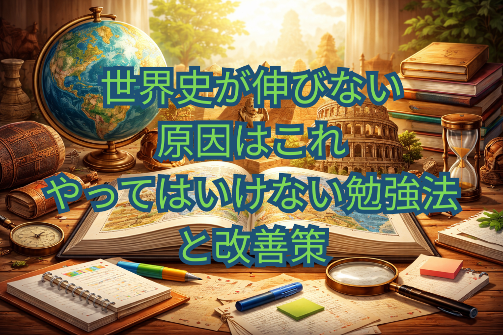 世界史が伸びない原因はこれ｜やってはいけない勉強法と改善策