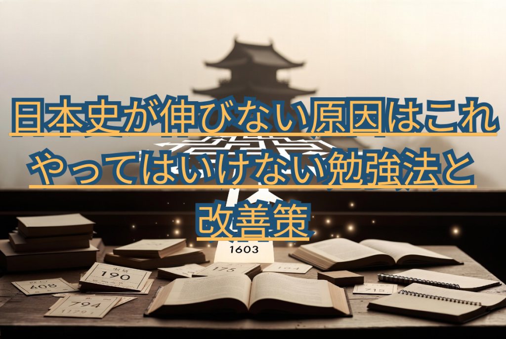 日本史が伸びない原因はこれ｜やってはいけない勉強法と改善策