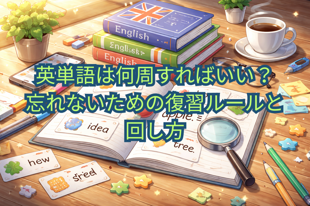 英単語は何周すればいい？忘れないための復習ルールと回し方