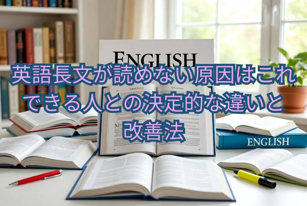 英語長文が読めない原因はこれ｜できる人との決定的な違いと改善法