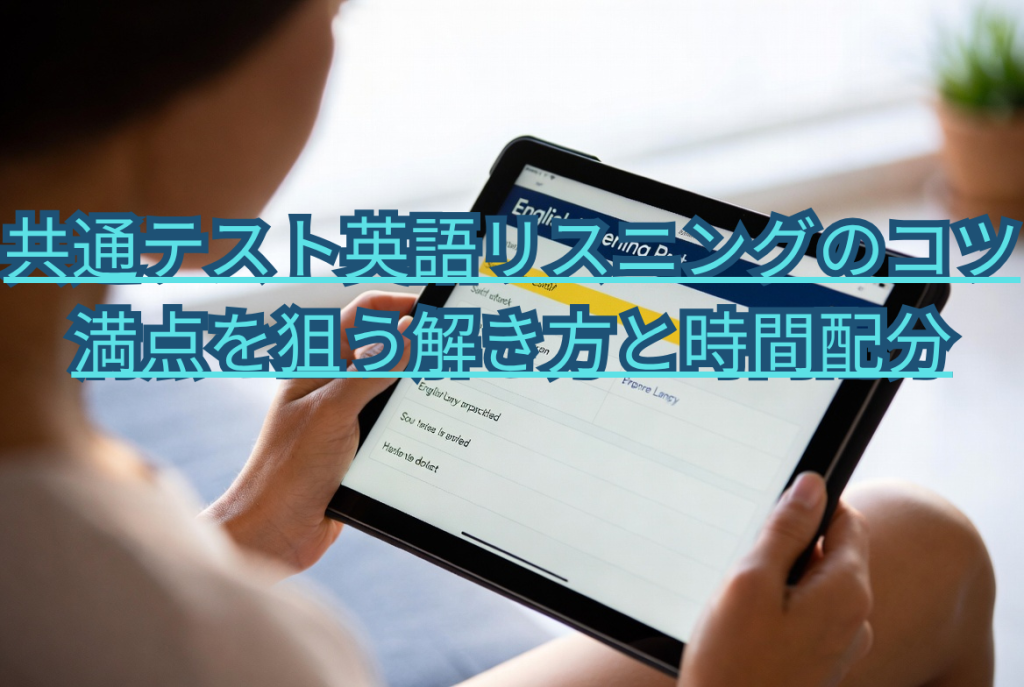 共通テスト英語リスニングのコツ｜満点を狙う解き方と時間配分