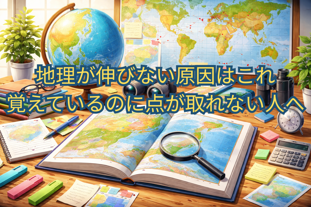 地理が伸びない原因はこれ｜覚えているのに点が取れない人へ