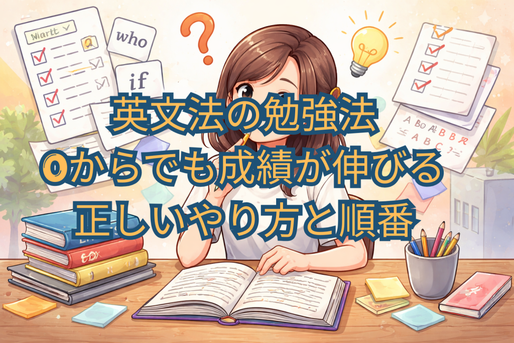 英文法の勉強法｜0からでも成績が伸びる正しいやり方と順番