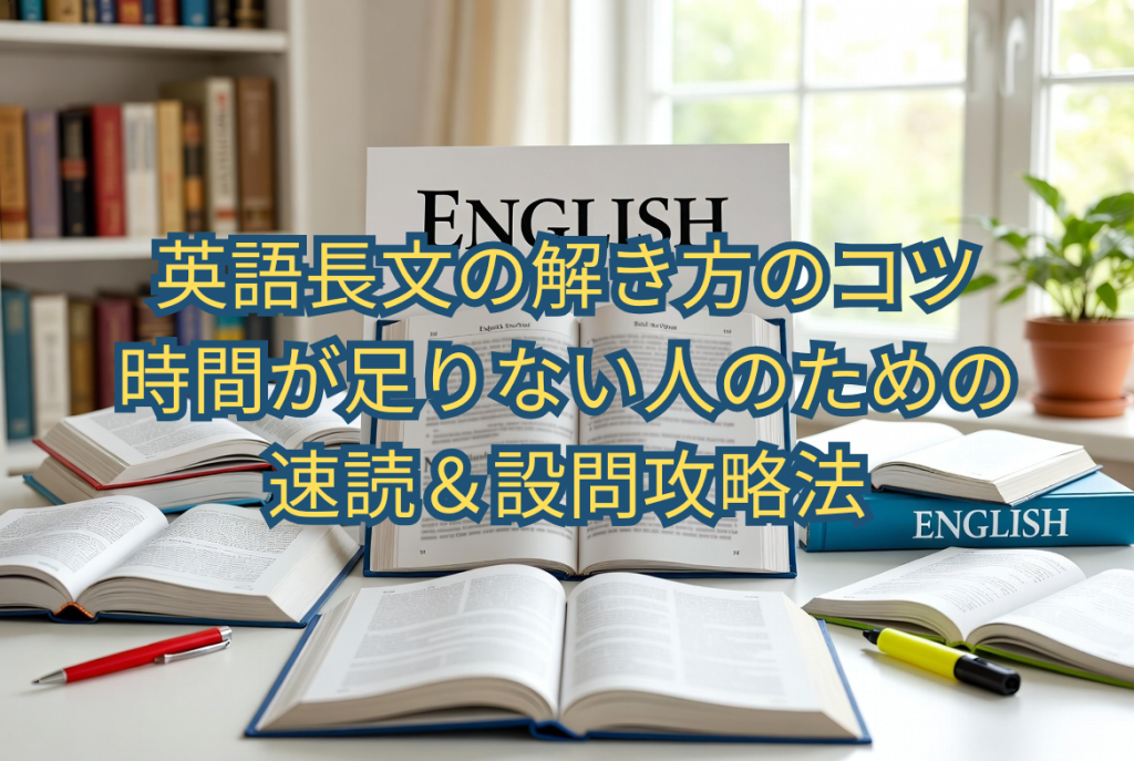 英語長文の解き方のコツ｜時間が足りない人のための速読＆設問攻略法