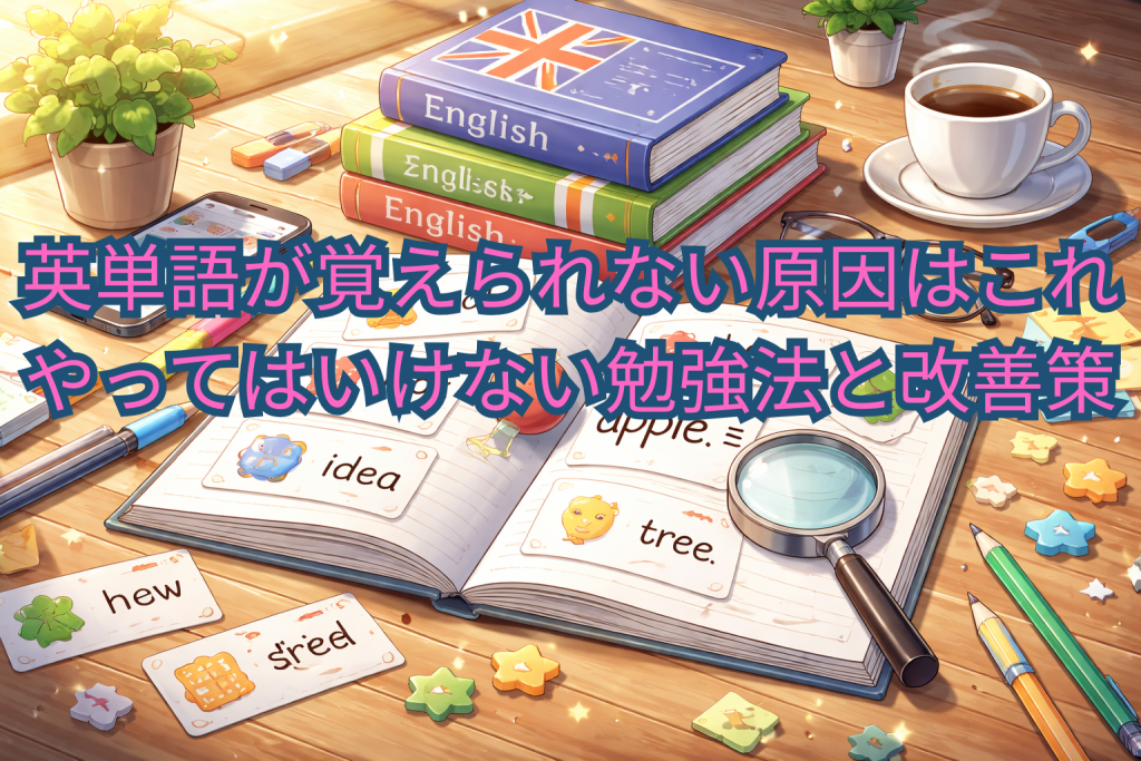 英単語が覚えられない原因はこれ｜やってはいけない勉強法と改善策