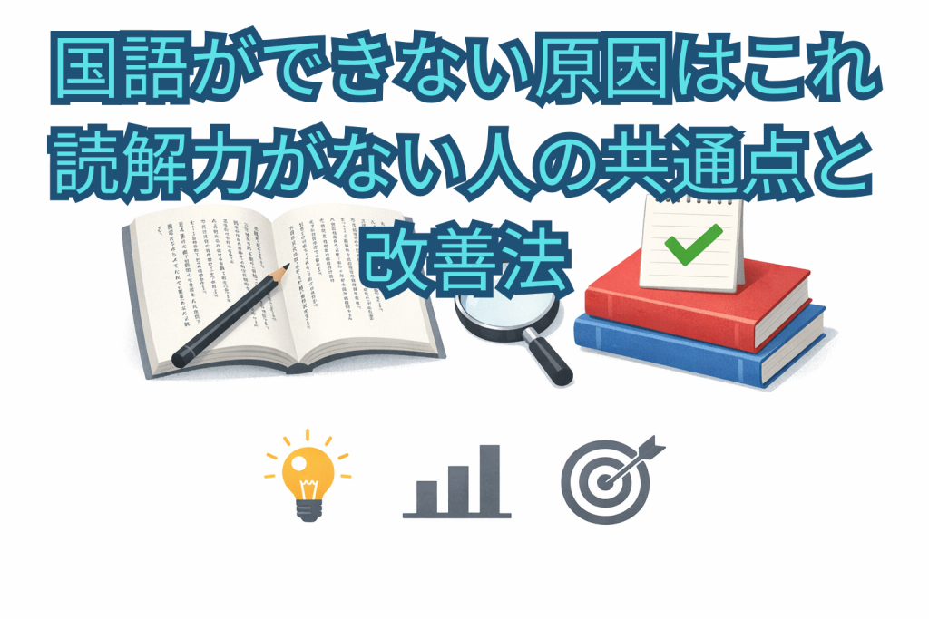 国語ができない原因はこれ｜読解力がない人の共通点と改善法